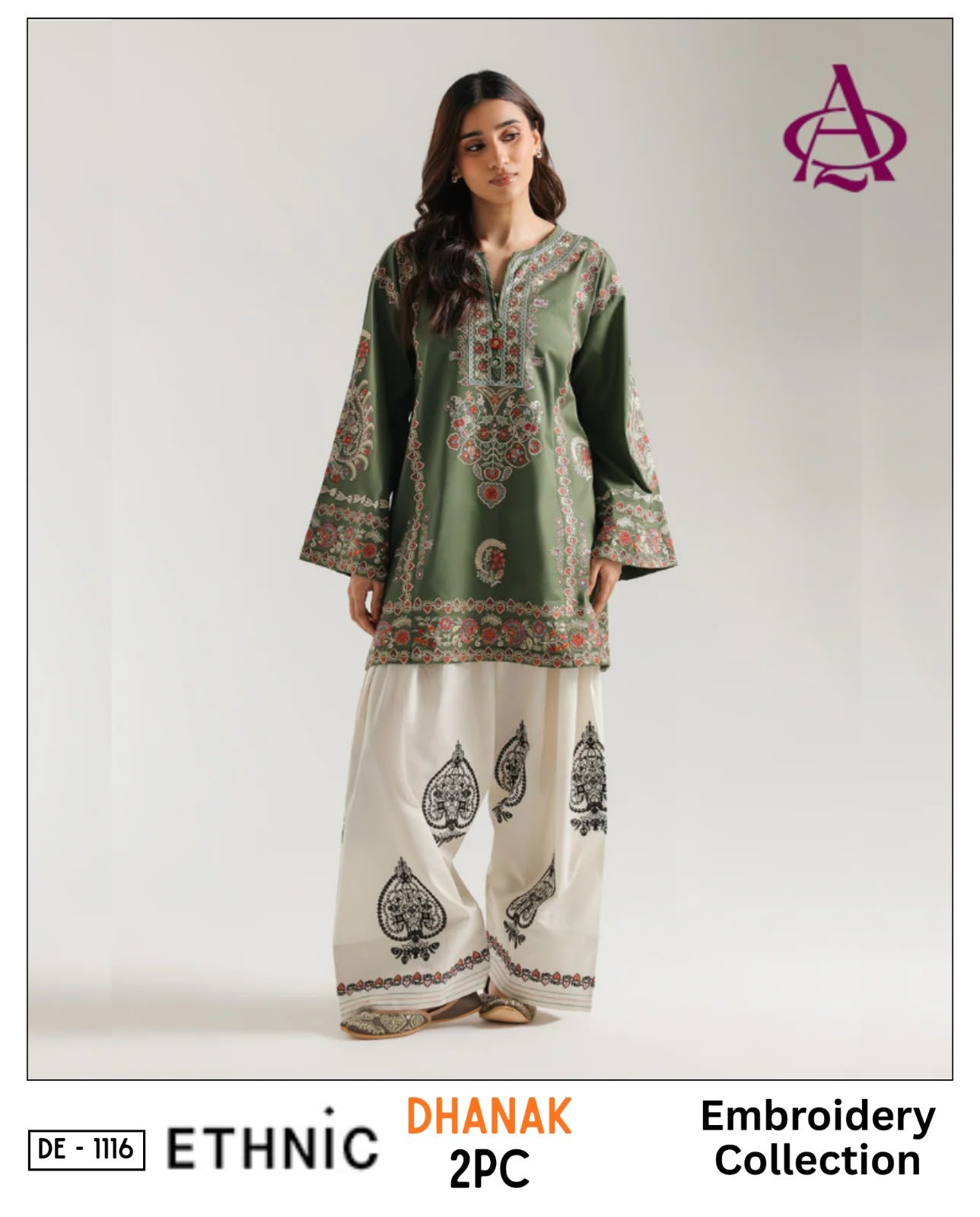 2-Piece | Premium Embroidered Winter Suit – DE-1116D