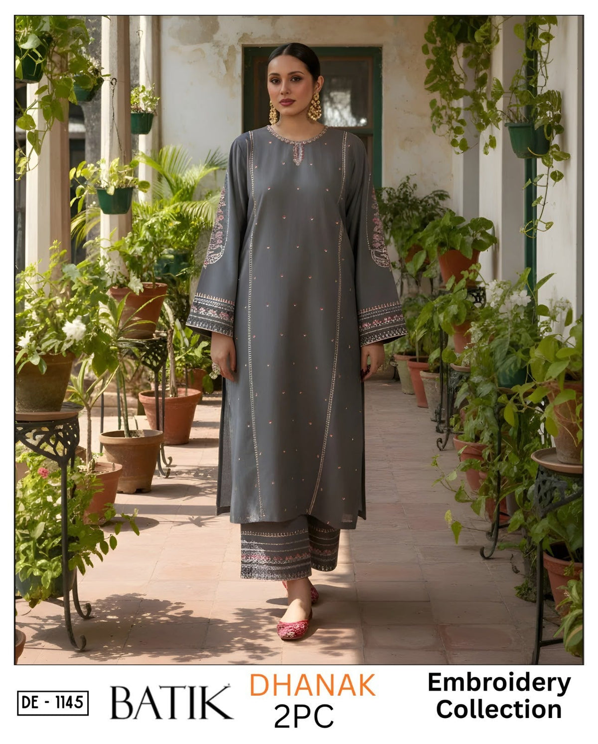 2-Piece | Premium Embroidered Winter Suit – DE-1245