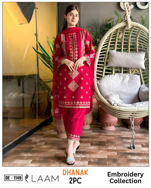 2-Piece | Premium Embroidered Winter Suit – DE-1149W