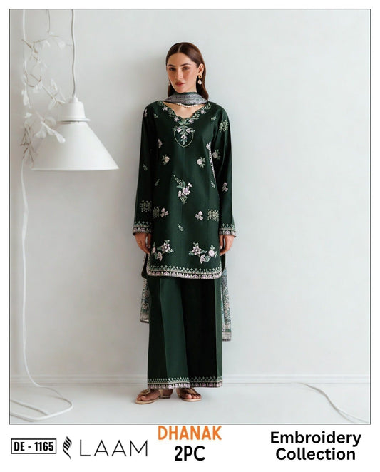 2-Piece | Premium Embroidered Winter Suit – DE-1165