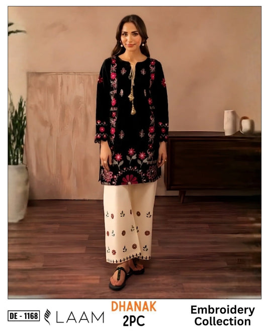 2-Piece | Premium Embroidered Winter Suit – DE-1168B
