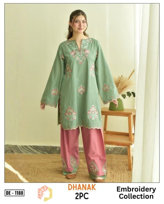 2-Piece | Premium Embroidered Winter Suit – DE-1188