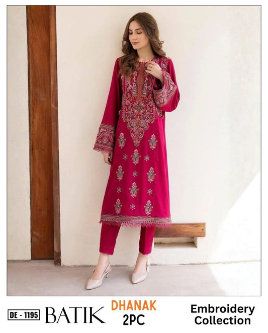 2-Piece | Premium Embroidered Winter Suit – DE-1195