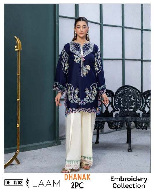2-Piece | Premium Embroidered Winter Suit – DE-1202BL