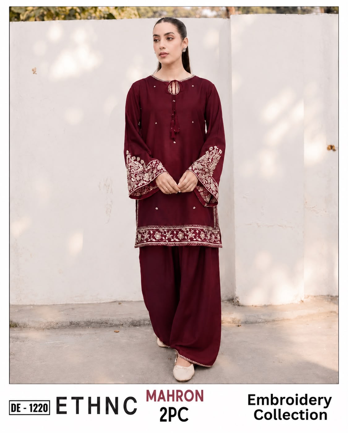 2-Piece | Premium Embroidered Winter Suit – DE-1220