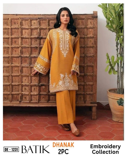 2-Piece | Premium Embroidered Winter Suit – DE-1231